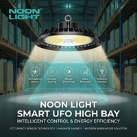 NOONLIGHTING N-HBU LED UFO High Bay 150W Éclairage intelligent IP65 ETL DLC LED d'usine 165LM/W IoT