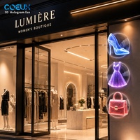 Ventilador Holográfico LED 3D de 50/60cm con Doble/Cuádruple Aspas, Caja de Luz Holográfica de Una/Doble Cara para Tiendas, Eventos, Exposiciones y Publicidad