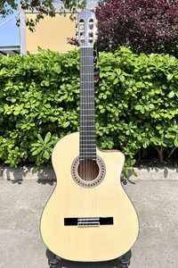 Aiersi Factory Flamenco Guitar with Fishman Pickup Nylon <b>String</b> Cutaway Design - Product Image 2