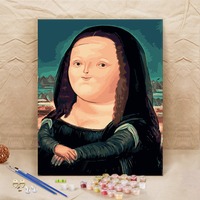 Peinture à l'huile numérique DIY, personnalisable, de haute qualité, art de décompression pour salon, personnages de dessins animés, paysage