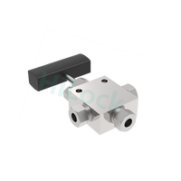 3/8" 3-weg naaldventiel (2 in 1 uit) doorstroomregelklep afsluitklep 600Mpa max. druk voor HPP-machine fabrieksaccessoire
