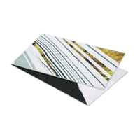 Panneau mural brillant UV en PVC imitation marbre pour décoration intérieure