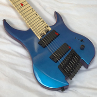 High Quality 8 String Electric Guitar From China Factory Custom Headless Design with Rosewood Back/Side Material