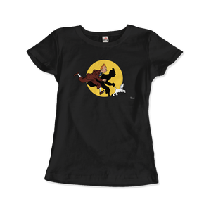 T-shirt Tintin et Milou (Snowy) frappés par un projecteur - Product Image 3