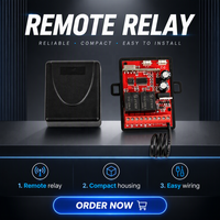 JUHUI JH-KIT01 Penerima Pengontrol RF Nirkabel 433.92MHz DC12V Modul Relay Plastik 2-Kanal Tahan Air Kontrol Kode Bergulir