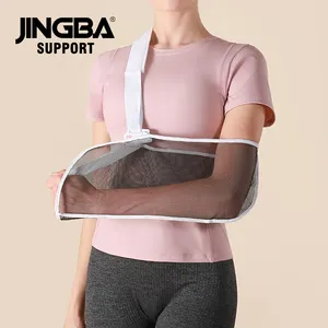 Jingba Oem/Odm Medisch Ademend Mesh Arm Sling Ondersteuning Schouder Immobilisator Arm Houder Voor Gebroken Schouder Elleboog Arm Pols