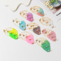 Support professionnel pour faux ongles en résine magnétique, avec paillettes dorées, réutilisable, nouveau design, pour la pratique en salon, à domicile ou en DIY