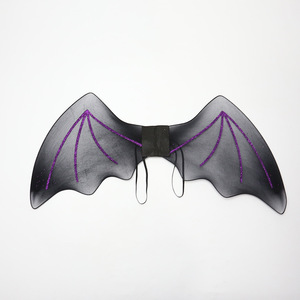 Halloween fête accessoire costume <span class=keywords><strong>diable</strong></span> ailes noir sérigraphie chauve-souris ailes spectacle démon écran noir chauve-souris ailes costume accessoire - Product Image 4