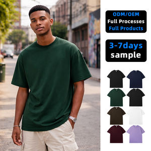 ผู้ผลิตเสื้อผ้าคุณภาพสูง เสื้อยืดผู้ชาย 100% ผ้าฝ้าย ลายดาว เสื้อยืดโอเวอร์ไซส์ หนานุ่ม พิมพ์ลายตามสั่ง - Product Image 1