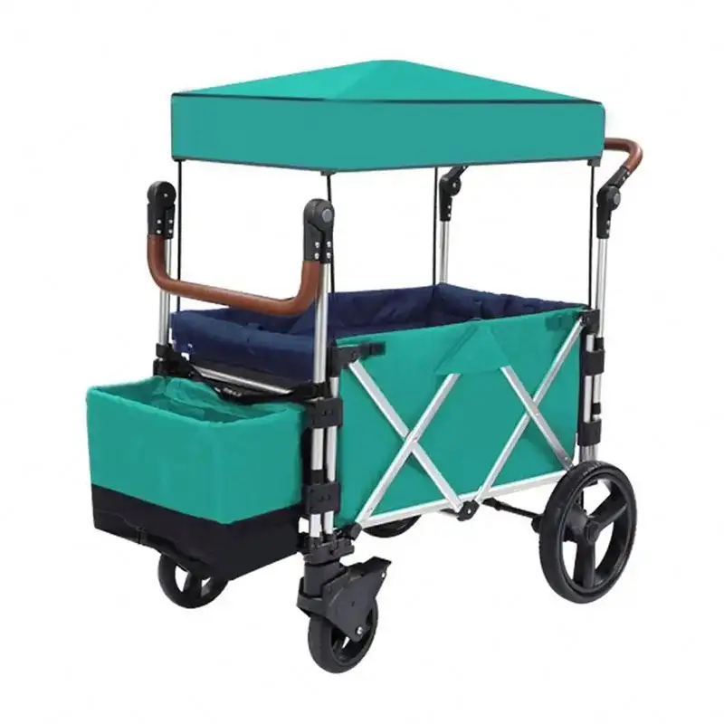 Wagon pliant de transports de haute qualité wagon pliant extérieur avec pièces métalliques en vedette pour enfant