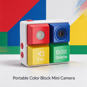 Mini Cámara Digital Portátil con Forma de Bloque Colorido, Videocámara de Bolsillo para Grabación Diaria - Product Image 3