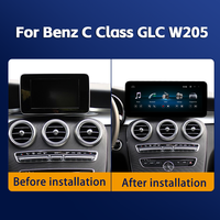 Lecteur multimédia vidéo Android pour voiture 10,25/12,3 pouces, GPS DSP pour Mercedes-Benz Classe C W205, écran CarPlay sans fil