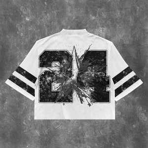 ชุดวอร์ม2ชิ้นสำหรับผู้ชายเสื้อเชิ้ตลายกราฟิกสำหรับฤดูร้อนพิมพ์โลโก้ออกแบบได้ตามต้องการจากโรงงาน - Product Image 5