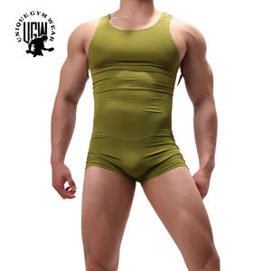 Justaucorps de lutte pour hommes pour la musculation et la musculation - Spandex/Polyester Écologique Séchage rapide Taille élastique Fait sur mesure - Product Image 5