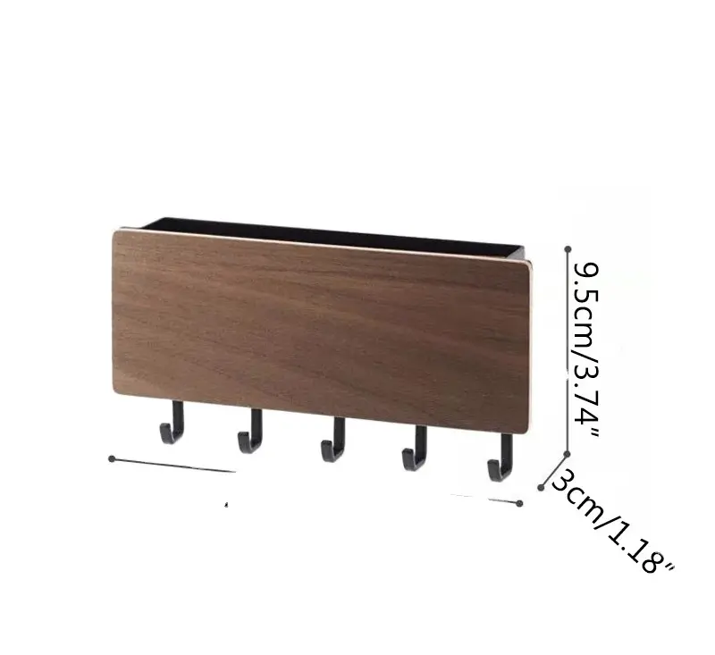 Platzsparende Schlüssel Aufhänger Dekorative Einfache Kleine Wand Haken Raum Saving Einfach Installieren Hause Holz Tür Zurück Speicher Rack