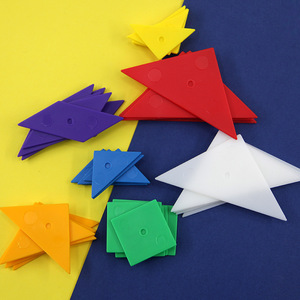 Nouvelles ressources pédagogiques en bois conformes aux normes du programme scolaire : Tangram, jeu de puzzle pour le développement du cerveau droit des enfants, école primaire - Product Image 2