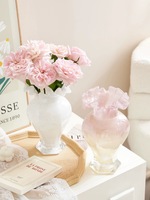 Vase en verre moderne français de haute qualité fait à la main RYLAVA, décoration d'intérieur, vase de table hydroponique pour mariage