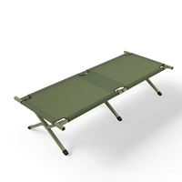 Lit de camping pliant simple et portable pour la pause déjeuner au bureau, avec cadre métallique léger, idéal pour les situations d'urgence et l'extérieur - Vente en gros
