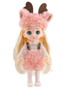 子供のための最新6インチ柔らかいドレスアップクラフト素敵な赤ちゃん関節人形 - Product Image 4