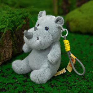 Fabrika doğrudan toptan peluş rinoceros oyuncak PP dolum yumuşak oyuncaklar yüksek kalite mükemmel Unisex tatil hediye doğum günü hediyesi - Product Image 3