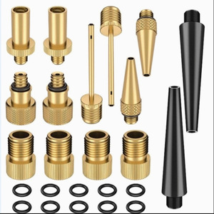 Jiuyue 14-Piece <b>Bicycle</b> Valve Adapter Set SV AV DV Pump Nozzle <b>Kit</b> with 10 Washers - Product Image 1