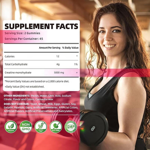 Gummies de créatine sans sucre à action rapide, complément pré-entraînement naturel <span class=keywords><strong>pour</strong></span> la récupération musculaire et l'immunité – Produit phare de notre usine professionnelle - Product Image 4