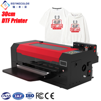 Refinecolor Imprimante jet d'encre de haute qualité pour hommes et femmes A3 DTF Machine d'impression directe sur film pour t-shirts sweats à capuche sac en toile