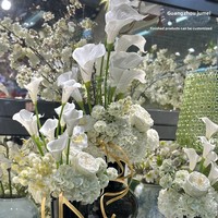 Fleur artificielle Calla Lily au toucher réel de qualité supérieure, bouquet de mariée, accessoires de décoration florale artificielle haut de gamme pour la maison