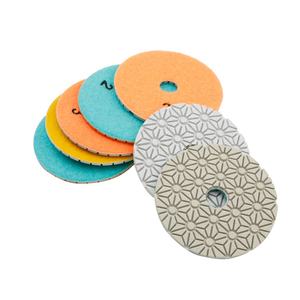 Nuovo modello resina bianca 3 step tamponi di lucidatura per marmo, granito, pietra ingegnerizzata - Product Image 4