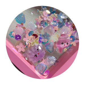 Cuentas <span class=keywords><strong>de</strong></span> Resina Plástica para Manualidades, Estilo Dibujos Animados, con Forma <span class=keywords><strong>de</strong></span> Concha Marina y Cristal, para Rellenar Slime, Estilo Kawaii, 1 Bolsa - Product Image 3