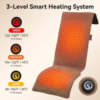 Coussin chauffant USB pour siège de voiture et de bureau, matériau Thinsulate, design ergonomique, lavable, ajustement universel pour bureau et voiture