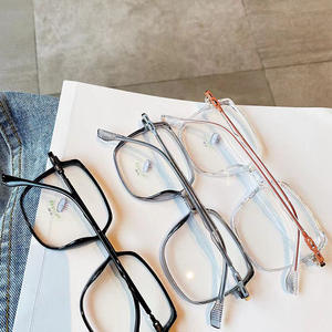 Gafas Qianai de Montura Completa Irregular, Lentes de PC con Protección Anti Luz Azul TR90, Diseño Cuadrilateral Unisex N4-20092 - Product Image 5