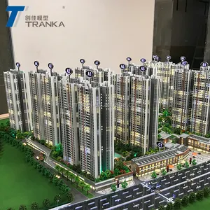 Architectonisch Gebouw Voor Appartement Model, Miniatuur Model Huizen