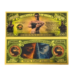 2026 12 soorten Amerika Mortal Kombat bankbiljetten miljoen bankbiljetten in 24K verguld goud voor geschenken - Product Image 6