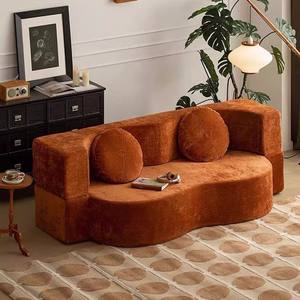 Divano letto pieghevole o compresso Multi-funzionale in tessuto di velluto per soggiorno appartamento Chaise uso può essere staccato <span class=keywords><strong>e</strong></span> lavato - Product Image 5