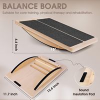 Planche d'équilibre en bois réglable et antidérapante pour l'entraînement de la force du tronc et l'exercice physique (vente en gros)