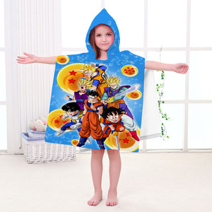 Toalla con capucha para niños con estampado personalizado de dibujos animados, toalla de playa de verano para niños, poncho con capucha, albornoz para <span class=keywords><strong>bebé</strong></span> <span class=keywords><strong>recién</strong></span> <span class=keywords><strong>nacido</strong></span>, manta - Product Image 1