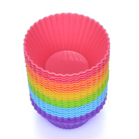 Moule en silicone antiadhésif réutilisable facile à nettoyer sans BPA Cupcakes Muffins gâteaux pour la cuisson des outils de gâteau essentiels