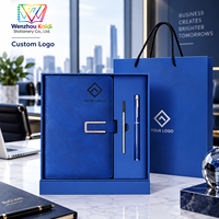 Service OEM/ODM, coffret cadeau en cuir de qualité supérieure, stylo, recharge, clé USB, ensemble d'affaires de luxe, journal personnalisé A5, carnet