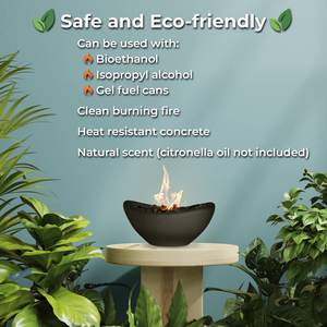 Canettes de carburant en <span class=keywords><strong>Gel</strong></span>, bioéthanol ou alcool isopropylique-cheminée de table pour balcon, piscine, Patio décor-noir - Product Image 5