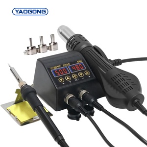 Estación de Soldadura 8898 2 en 1 con Pantalla Digital, Pistola de Aire Caliente para Reparación de Celulares, BGA, SMD, PCB, IC, Herramientas de Soldadura - Product Image 1