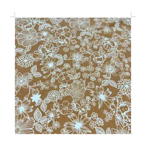 Nuova stampa di lino 10*10 con raion lavata ad aria in fibra di poliestere misto viscosa tessuto di lino in poliestere