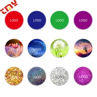 40MM Round Printable Access Control Digital Instergram Tag Custom Qr Code 213 Tag Epoxy NFC Phone Sticker With Logo