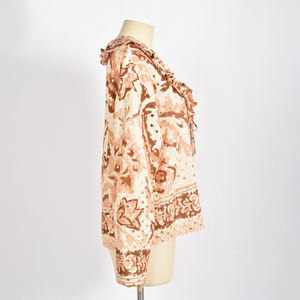 Productos más vendidos Ropa de mujer Tallas grandes Venta directa de fábrica Camisa suelta Blusa con cuello en V - Product Image 2