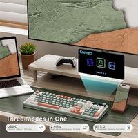 OEM ODM S98 Wireless Mechanical Keyboard with Smart Display Knob 96 RGB Wireless Gaming Keyboard BT24GUSBC Hot Swappable Custo