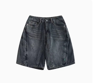 Pantaloni corti Vintage da donna alla moda in Denim stile stile stile donna Unisex - Product Image 3