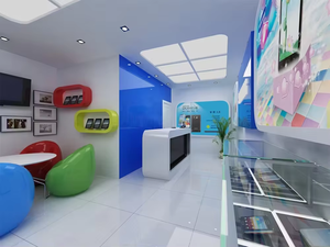 Comptoir d'exposition de téléphones modernes, <span class=keywords><strong>vitrine</strong></span> en verre pour magasin de téléphonie mobile, design d'intérieur de magasin numérique - Product Image 1