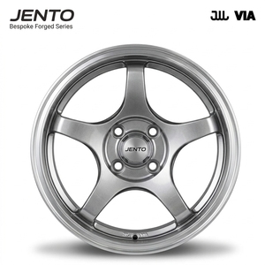 Jantes forgées sur mesure T6061 de 15 à 19 pouces, classiques à 5 branches, couleur argent, compatibles avec Nissan <span class=keywords><strong>Z</strong></span> Supra Miata Civic Tuning Alloy - Product Image 1