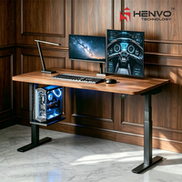 Bureau debout électrique ergonomique extensible, grande surface de travail modulaire, hauteur réglable, design contemporain en acier, usage commercial