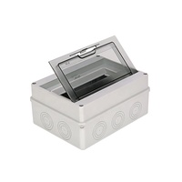 Caja de Conexiones Eléctrica para Exteriores, Impermeable IP65, de Plástico ABS, para Instrumentos Electrónicos, HT-8 Vías, Montaje en Panel